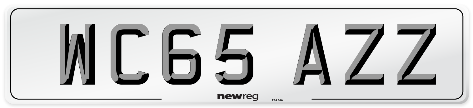 WC65 AZZ Number Plate from New Reg